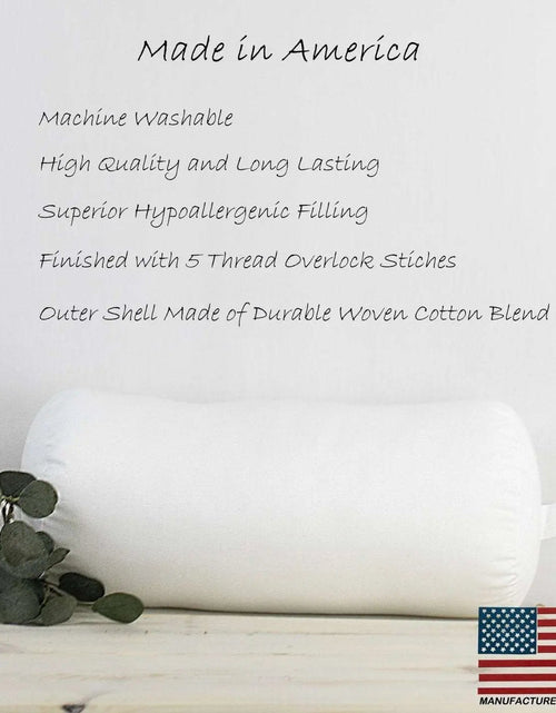 Load image into Gallery viewer, 10x30 | Bolster Angel Hair Insert | Indoor Outdoor Down Alternative Hypoallergenic Pillow Insert | Quality Insert | Premium Insert by UniikPillows
