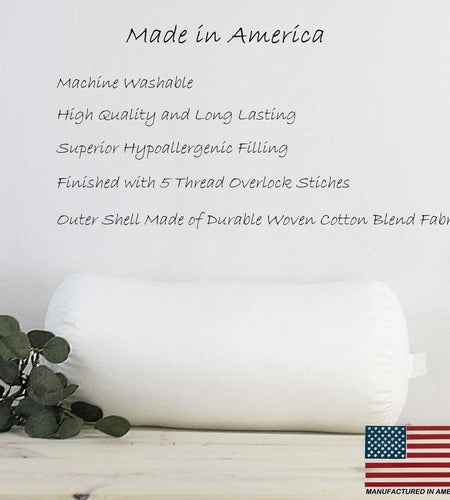 10x36 | Bolster Angel Hair Insert | Indoor Outdoor Down Alternative Hypoallergenic Pillow Insert | Quality Insert | Premium Insert by UniikPillows
