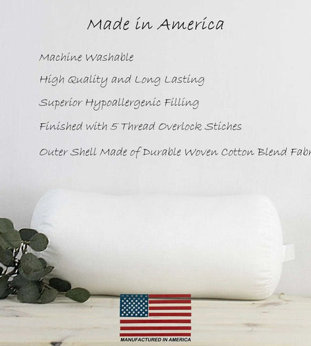10x36 | Bolster Insert | Indoor Outdoor Hypoallergenic Polyester Fill | Quality Insert | Premium Insert by UniikPillows