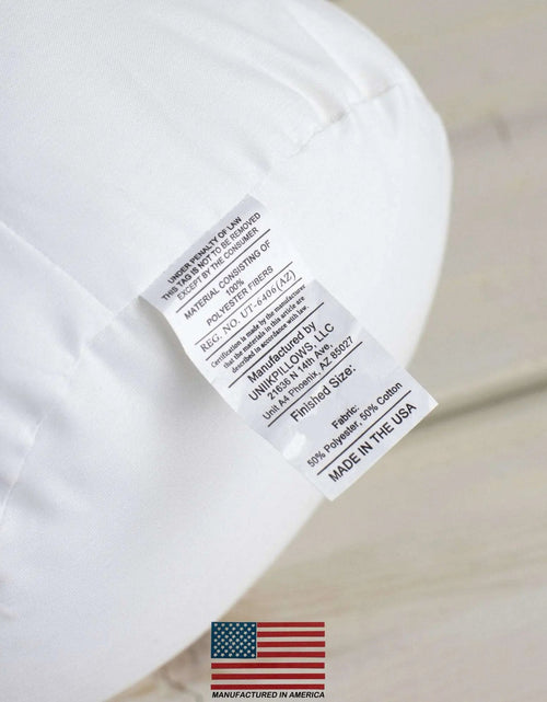 Load image into Gallery viewer, 10x46 | Bolster Insert | Indoor Outdoor Hypoallergenic Polyester Fill | Quality Insert | Premium Insert by UniikPillows
