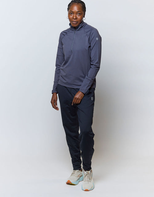 Load image into Gallery viewer, Valia Women's Black Jogger Pants
