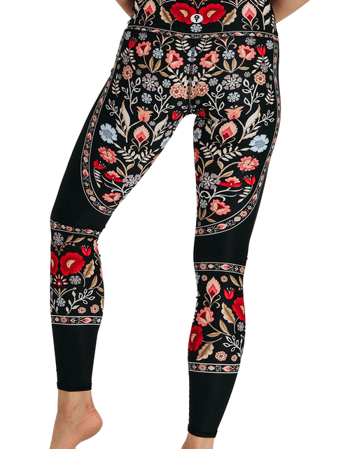 Load image into Gallery viewer, Rustica Printed Yoga Leggings by Yoga Democracy
