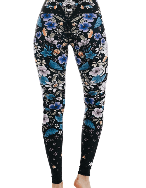 Load image into Gallery viewer, Divine Feminine Printed Yoga Leggings by Yoga Democracy
