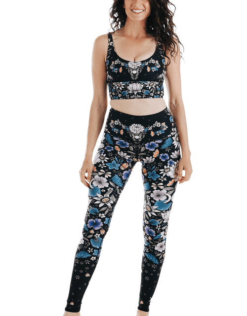 Load image into Gallery viewer, Divine Feminine Printed Yoga Leggings by Yoga Democracy
