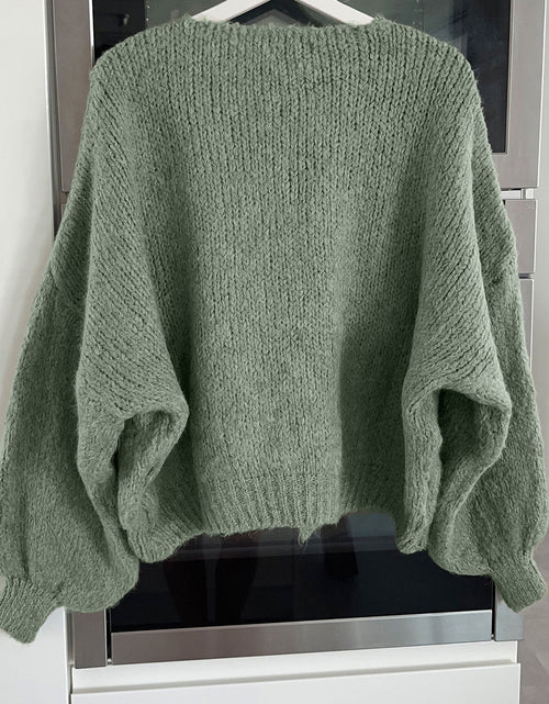 Load image into Gallery viewer, Tied Long Sleeve Dropped Shoulder Cardigan
