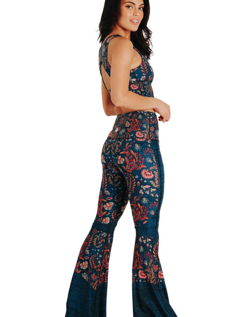 Load image into Gallery viewer, Festival Denim Printed Bell Bottoms by Yoga Democracy
