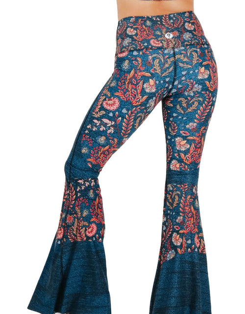 Load image into Gallery viewer, Festival Denim Printed Bell Bottoms by Yoga Democracy
