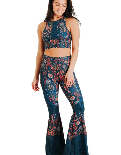 Load image into Gallery viewer, Festival Denim Printed Bell Bottoms by Yoga Democracy
