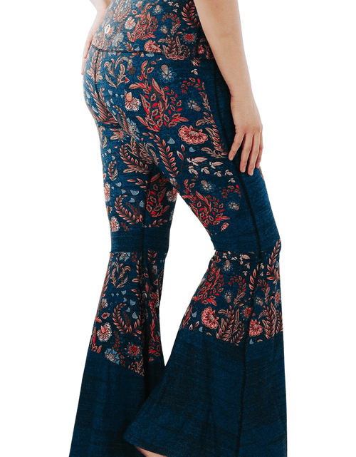 Load image into Gallery viewer, Festival Denim Printed Bell Bottoms by Yoga Democracy
