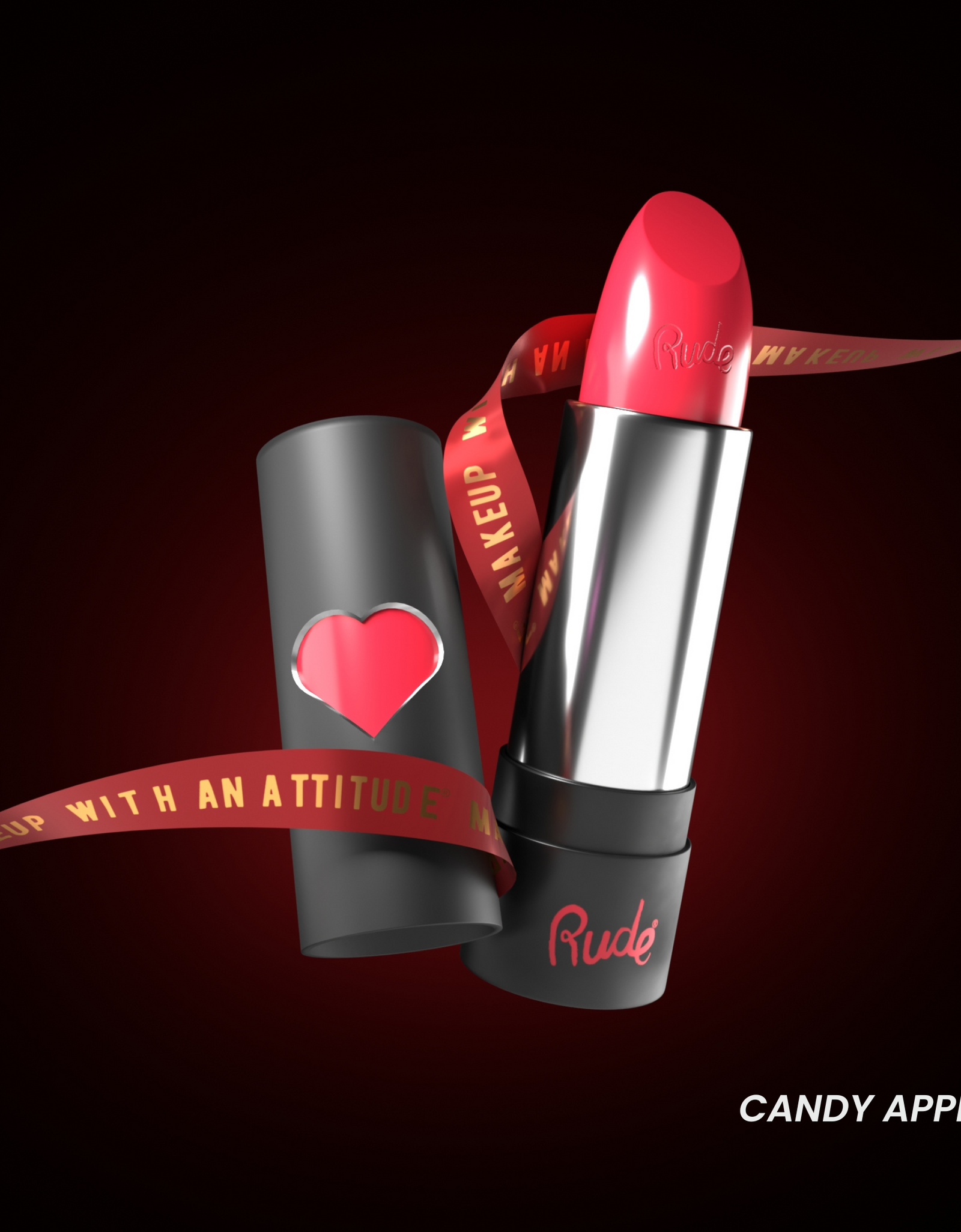 RUDE Hydro Shine Moisturizing Lipstick - Candy Apple