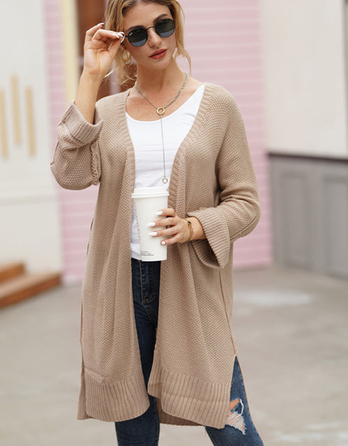 Load image into Gallery viewer, Open Front Long Sleeve Cardigan
