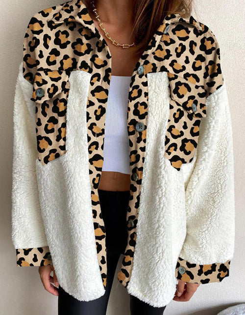 Load image into Gallery viewer, Fuzzy Button Up Long Sleeve Jacket

