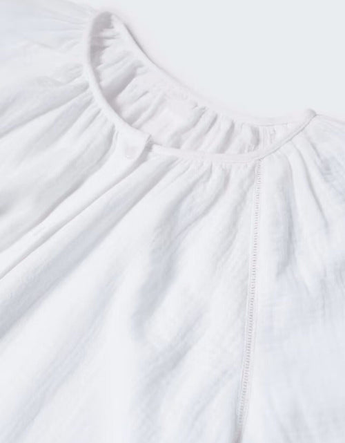 Load image into Gallery viewer, Women New Spring and Autumn Daily Elegant Cotton White Dress by BlakWardrob
