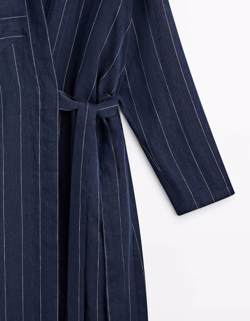Load image into Gallery viewer, Women New Spring and Autumn Striped Shirt Dress by BlakWardrob
