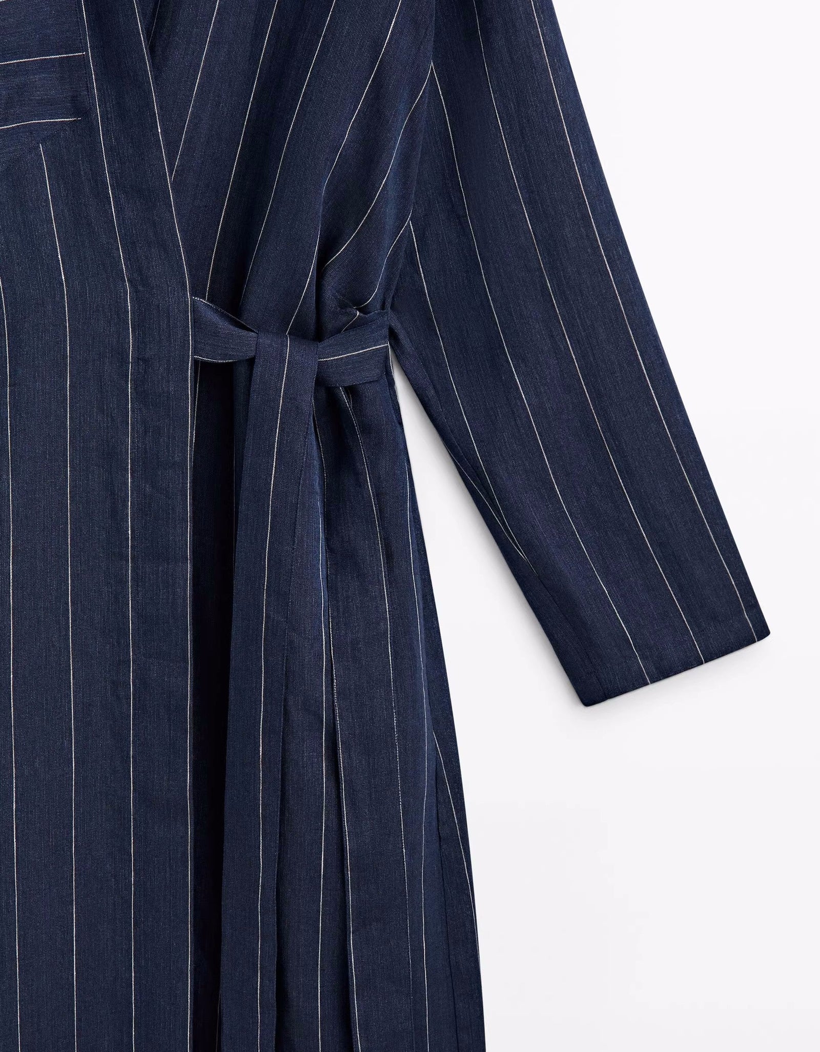 Women New Spring and Autumn Striped Shirt Dress by BlakWardrob