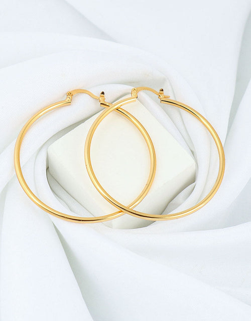 Load image into Gallery viewer, 18K Gold Plated 2mm Hoop Earrings
