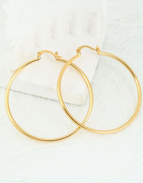 Load image into Gallery viewer, 18K Gold Plated 2mm Hoop Earrings
