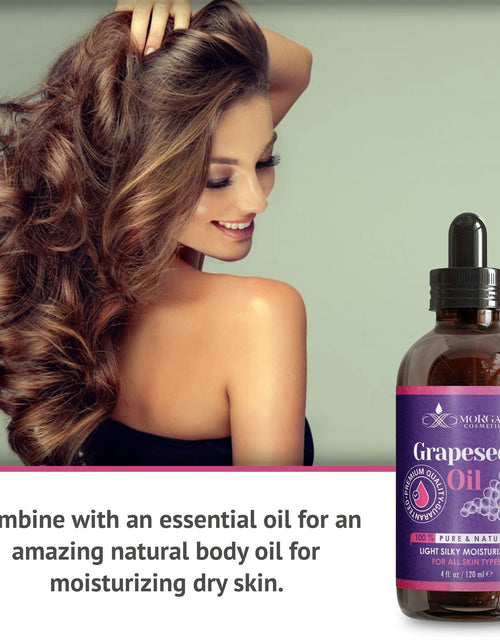 Load image into Gallery viewer, 100% Pure Grapeseed Oil Antioxidant-rich Oil For all Skin types 4 fl oz 118 ml by Morgan Cosmetics
