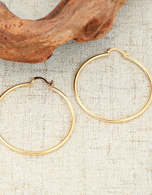 Load image into Gallery viewer, 18K Gold Plated 2mm Hoop Earrings
