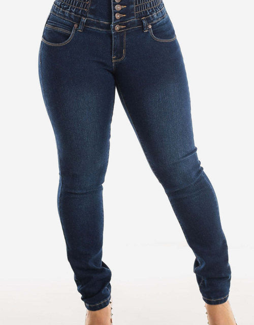 Load image into Gallery viewer, High Waist Buttoned Skinny Hip Lifting Jeans
