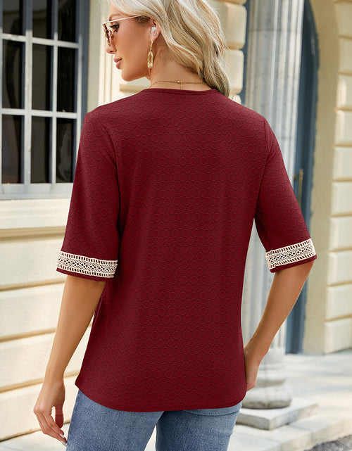Load image into Gallery viewer, V-Neck Half Sleeve T-Shirt
