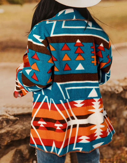 Load image into Gallery viewer, Collared Neck Long Sleeve Jacket
