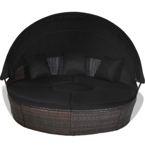 Load image into Gallery viewer, Outdoor Daybed with Retractable Canopy

