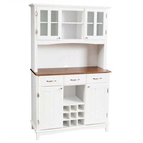 Load image into Gallery viewer, Wood Buffet Hutch Cabinet with 3 Large Drawers
