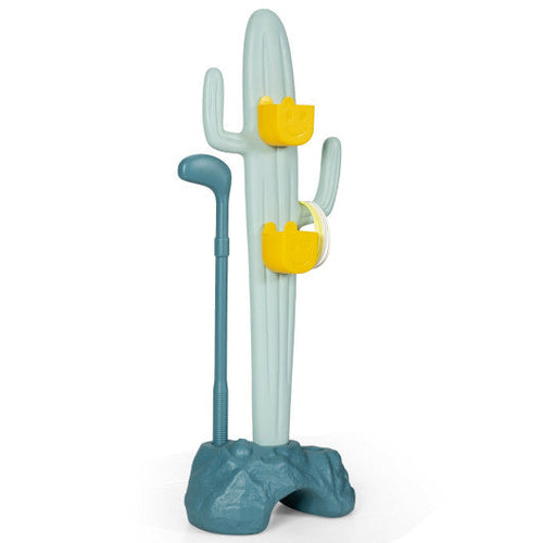 Load image into Gallery viewer, 3-in-1 Cactus Toy Stand Sports Activity Center with Golf and Ring-Toss

