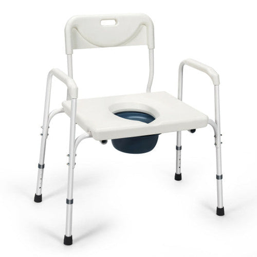 Load image into Gallery viewer, 3-in-1 Bedside Commode Portable Toilet with Adjustable Height
