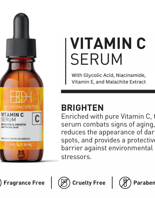 Load image into Gallery viewer, BH Dermcenter Age Defense Trio Anti-Aging Serum Set for Face and Eyes - Vitamin C, Retinol, Hyaluronic Acid Face Serum for Men and Women - 30ml Each - Paraben Free, Cruelty Free by  Los Angeles Brands
