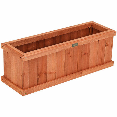 Load image into Gallery viewer, Wooden Decorative Planter Box for Garden Yard and Window

