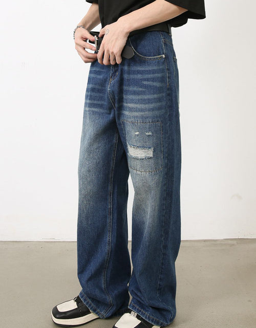 Load image into Gallery viewer, Men's Distressed Jeans with Pockets

