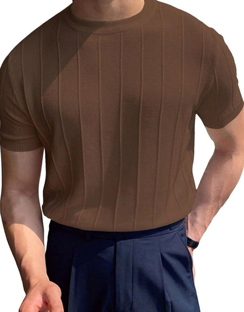 Load image into Gallery viewer, Men's Full Size Round Neck Short Sleeve T-Shirt Plus Size
