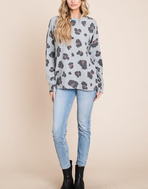Load image into Gallery viewer, BOMBOM Leopard Drop Shoulder T-Shirt
