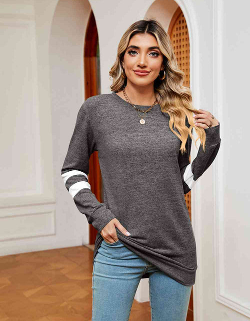 Load image into Gallery viewer, Round Neck Long Sleeve Top
