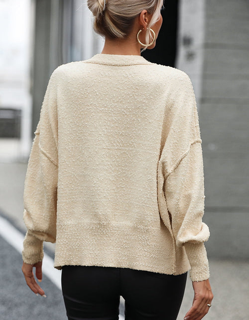 Load image into Gallery viewer, Button-Up Dropped Shoulder Cardigan
