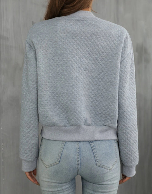Load image into Gallery viewer, Zip Up Long Sleeve Jacket
