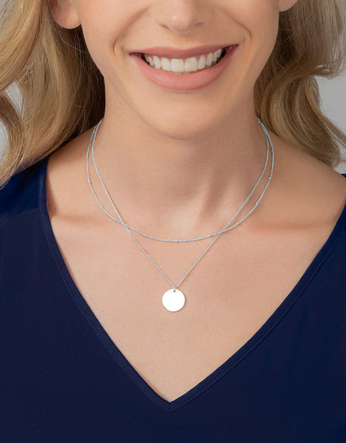 Load image into Gallery viewer, Arvo Layered Disc Necklace - Stainless by Arvo
