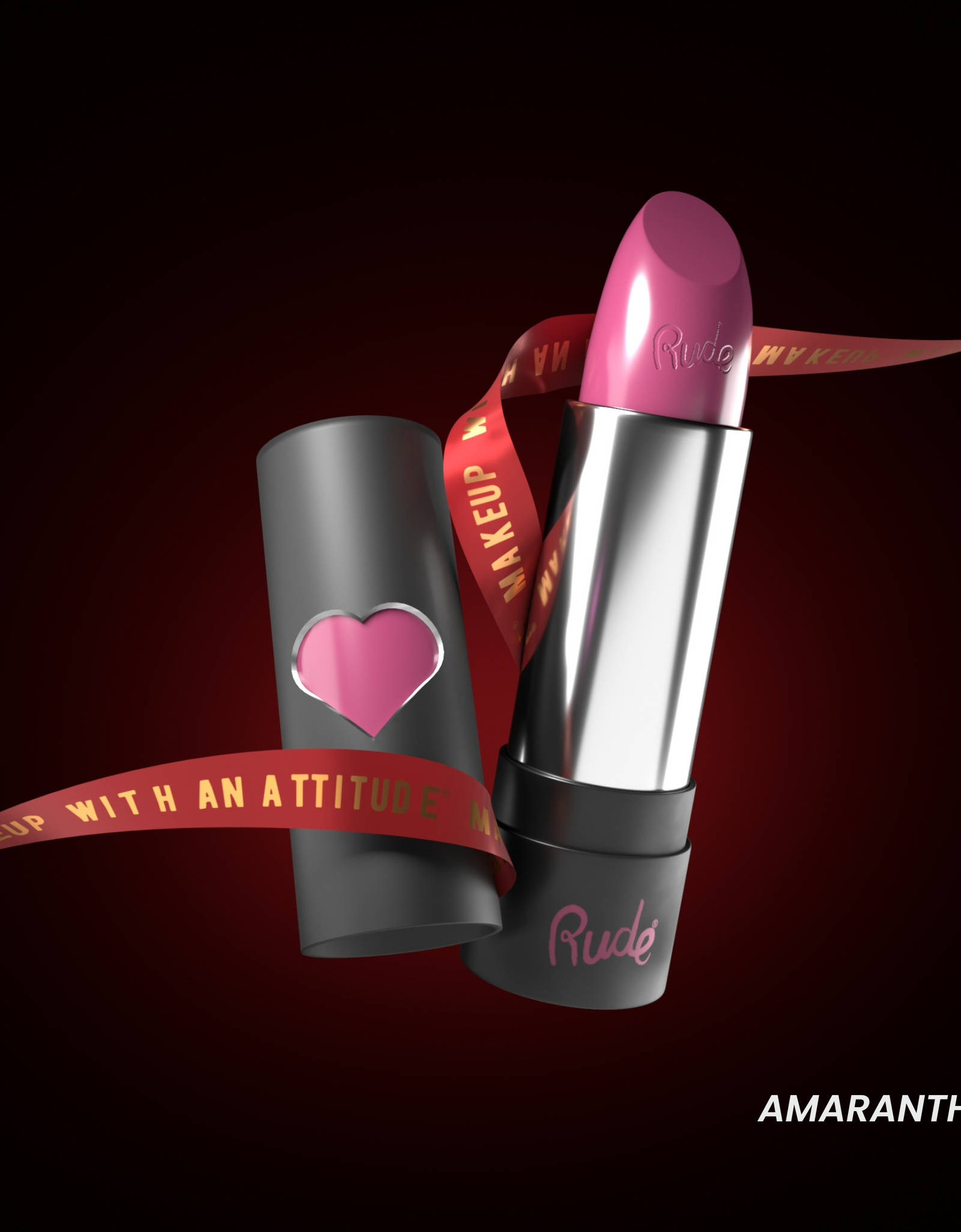 RUDE Hydro Shine Moisturizing Lipstick - Amaranth