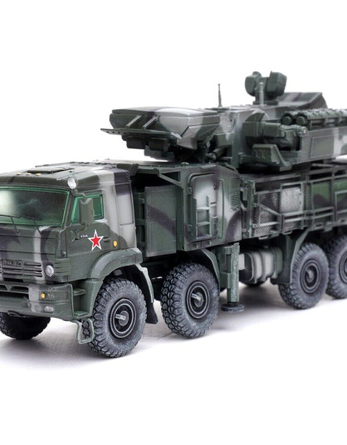 Load image into Gallery viewer, Pantsir S1 96K6 Self-Propelled Air Defense Weapon System Tri-Color Camouflage "Russia's Armed Forces" "Armor Premium" Series 1/72 Diecast Model by Panzerkampf

