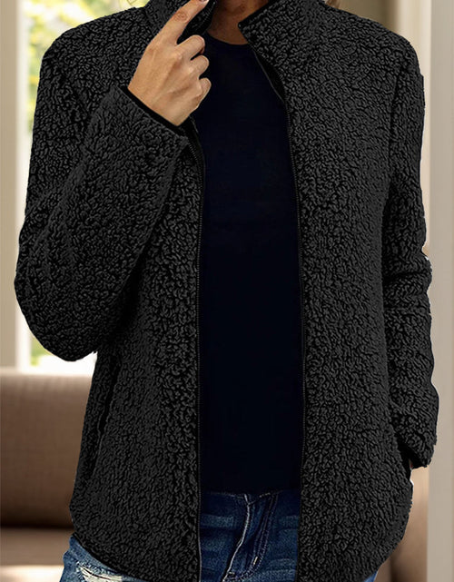 Load image into Gallery viewer, Pocketed Zip Up Turtleneck Jacket
