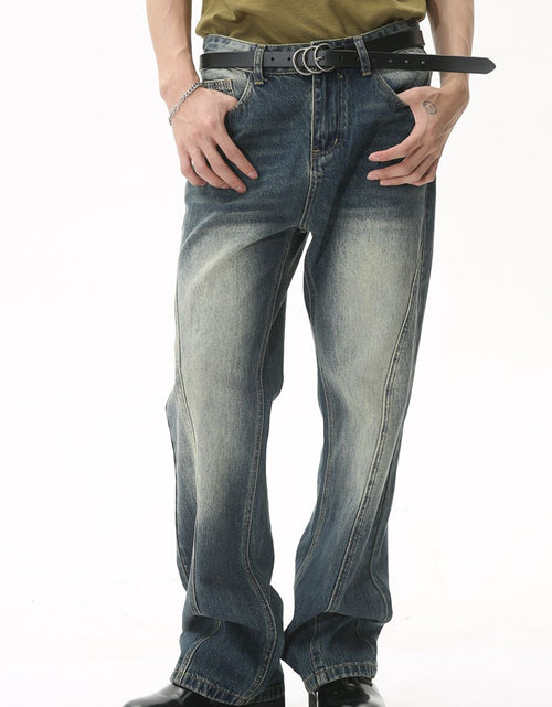 Load image into Gallery viewer, Decorative Seam Jeans with Pockets
