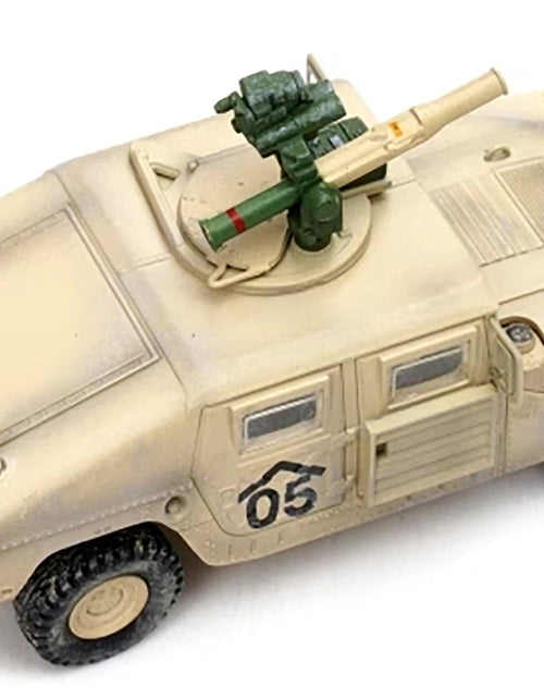 Load image into Gallery viewer, M1046 HUMVEE Tow Missile Carrier Desert Camouflage "E Troop 9th Regiment 2nd Brigade Combat Team 3rd Infantry Division (Mechanized) Iraq" (2003) "Military Miniature" Series 1/64 Diecast Model by Panzerkampf
