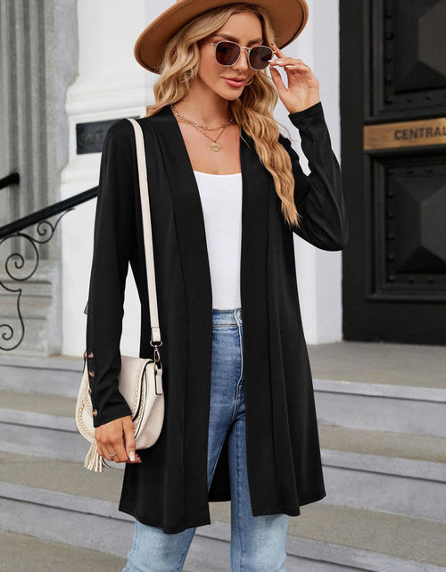 Load image into Gallery viewer, Long Sleeve Open Front Cardigan
