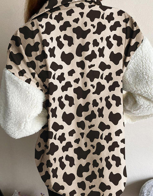 Load image into Gallery viewer, Fuzzy Button Up Long Sleeve Jacket

