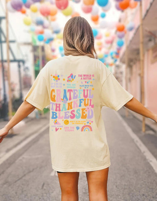 Load image into Gallery viewer, Letter Graphic Round Neck Short Sleeve T-Shirt
