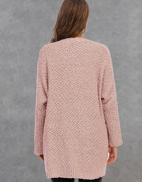 Load image into Gallery viewer, Angel Wings Pocketed Open Front Long Sleeve Cardigan
