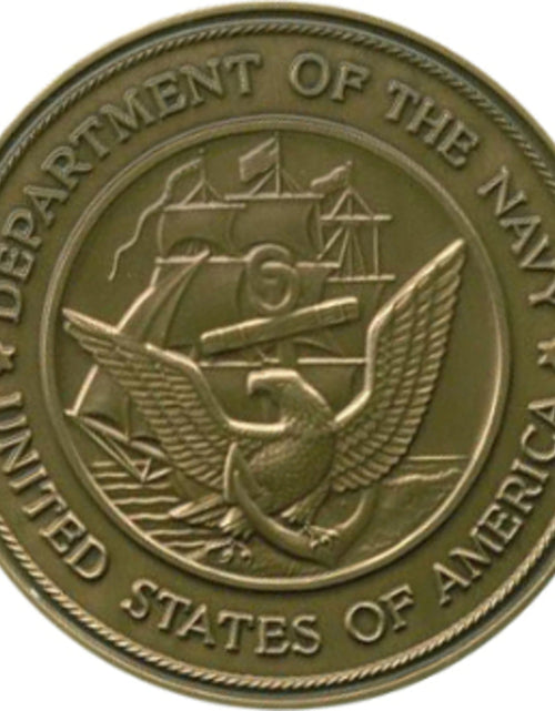Load image into Gallery viewer, Navy Service Medallion, Brass Navy Medallion. by The Military Gift Store

