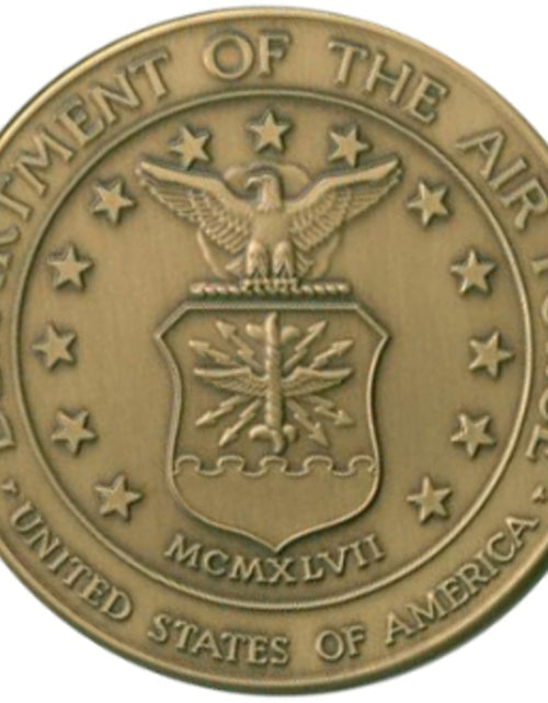 Load image into Gallery viewer, Air Force Service Medallion, Brass Air Force Medallion. by The Military Gift Store
